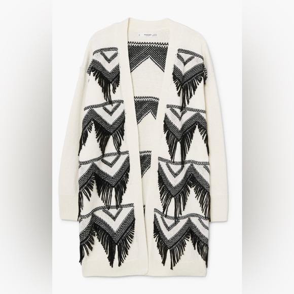 COPY - Fringed cotton cardigan - Picture 1 of 4